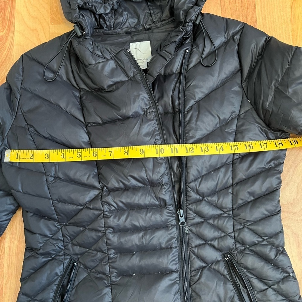 Halogen Black Puffer Down Jacket sz Small - Picture 9 of 14